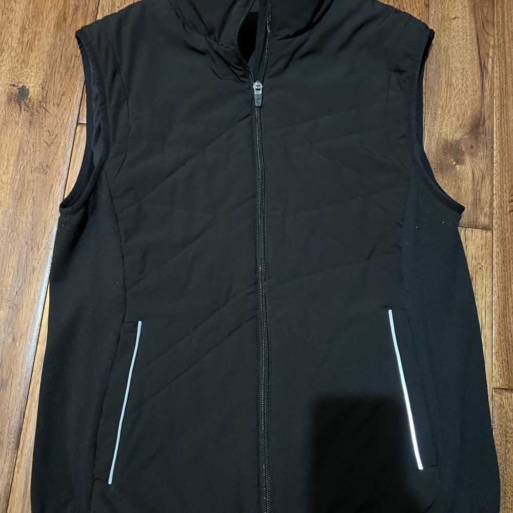 Zyia Black Zip-Up Vest